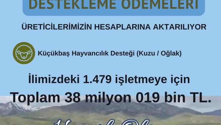 Edirne’ye 38 milyon 19 bin TL destek