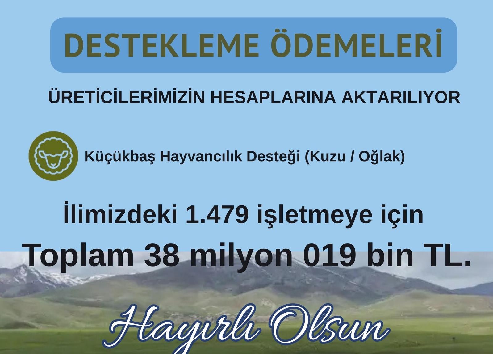 Edirne’ye 38 milyon 19 bin TL destek