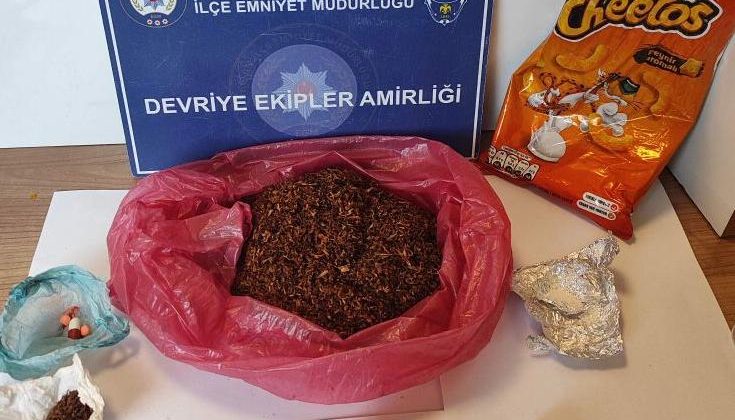 Cips paketinden uyuşturucu çıktı: şüpheli tutuklandı