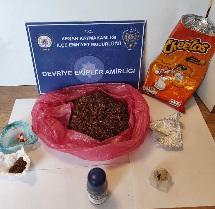 Cips paketinden uyuşturucu çıktı: şüpheli tutuklandı