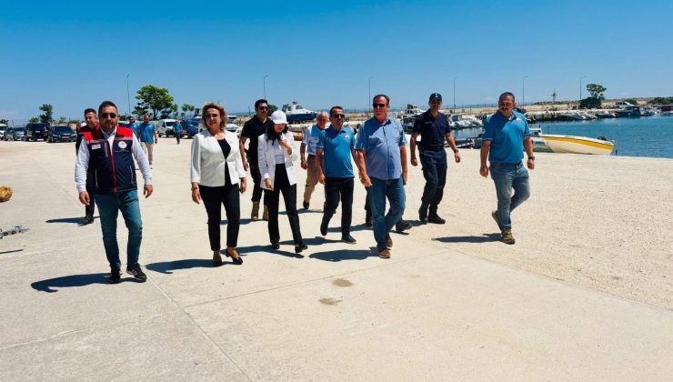 Enez ve Sultaniçe balıkçı barınaklarında incelemelerde bulunuldu