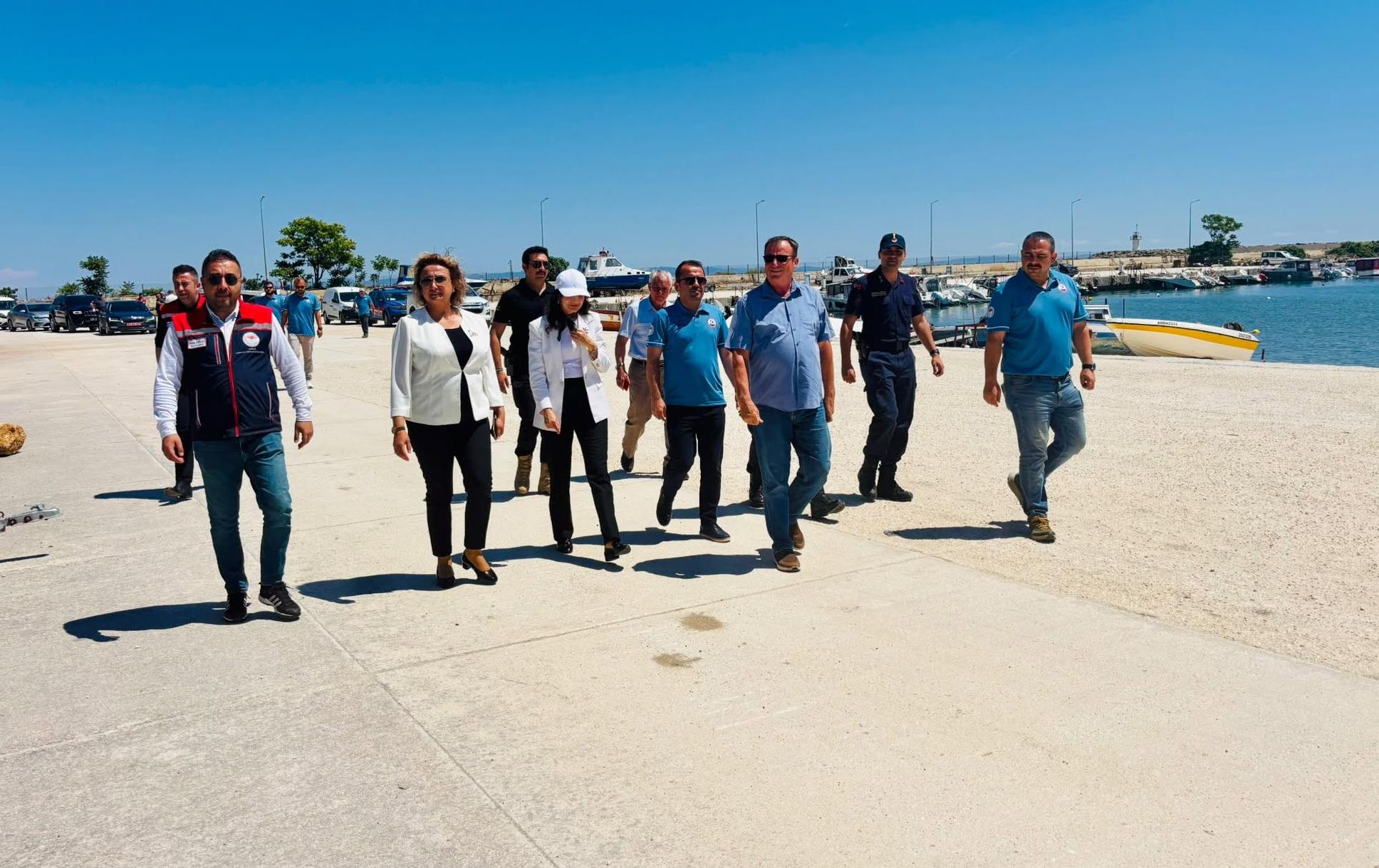 Enez ve Sultaniçe balıkçı barınaklarında incelemelerde bulunuldu