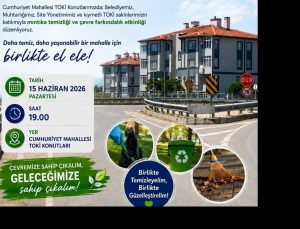 Yenimuhacır TOKİ konutlarında çevre temizliği etkinliği düzenlenecek