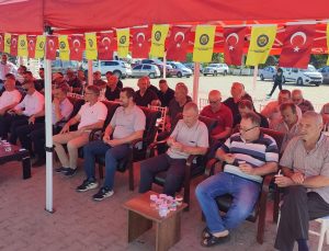 Gürel, genel kurulda sanayiyi “tır parkı” olarak kullananları uyardı: “Sanayi ücretsiz tır parkı değil!”