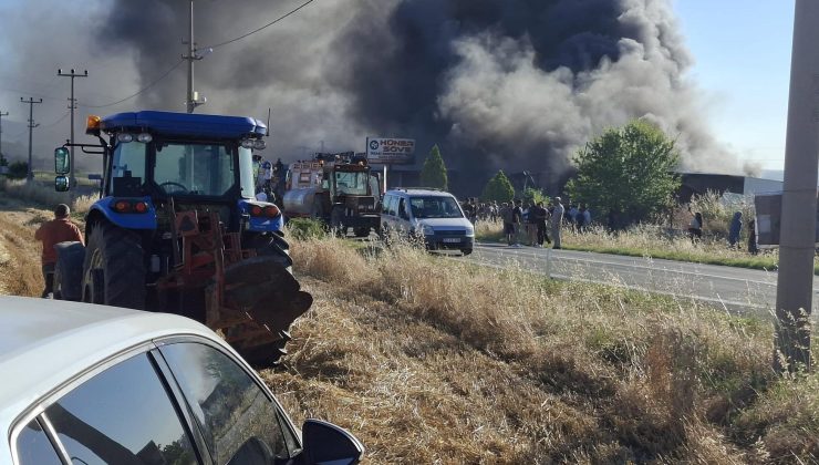 Korkutan yangın güçlükle kontrol altına alındı