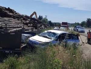 Zincirleme kazada 2 kişi hafif yaralandı