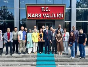 Kaymakam Güzel, Kars Valiliği personeliyle vedalaştı