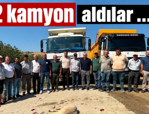 2 kamyon aldılar