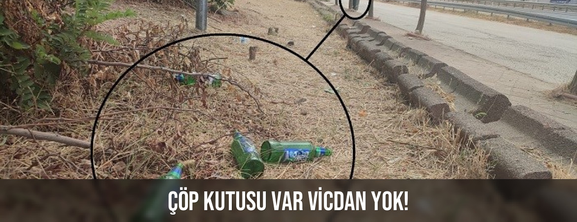 Çöp kutusu var vicdan yok!
